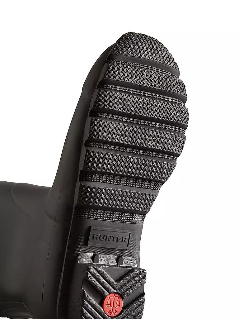 HUNTER BOOT Gummistiefel ORIGINAL TALL BACK ADJUSTABLE schwarz
